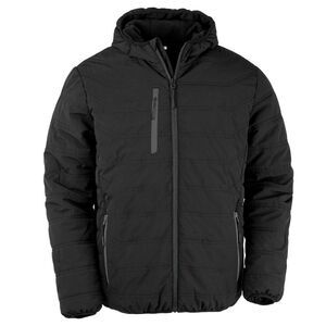 Result Genuine Recycled Mens Compass Padded Winter Jacket / Black